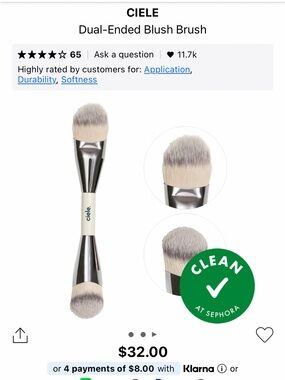 Ciele Dual-Ended Blush Brush NIB